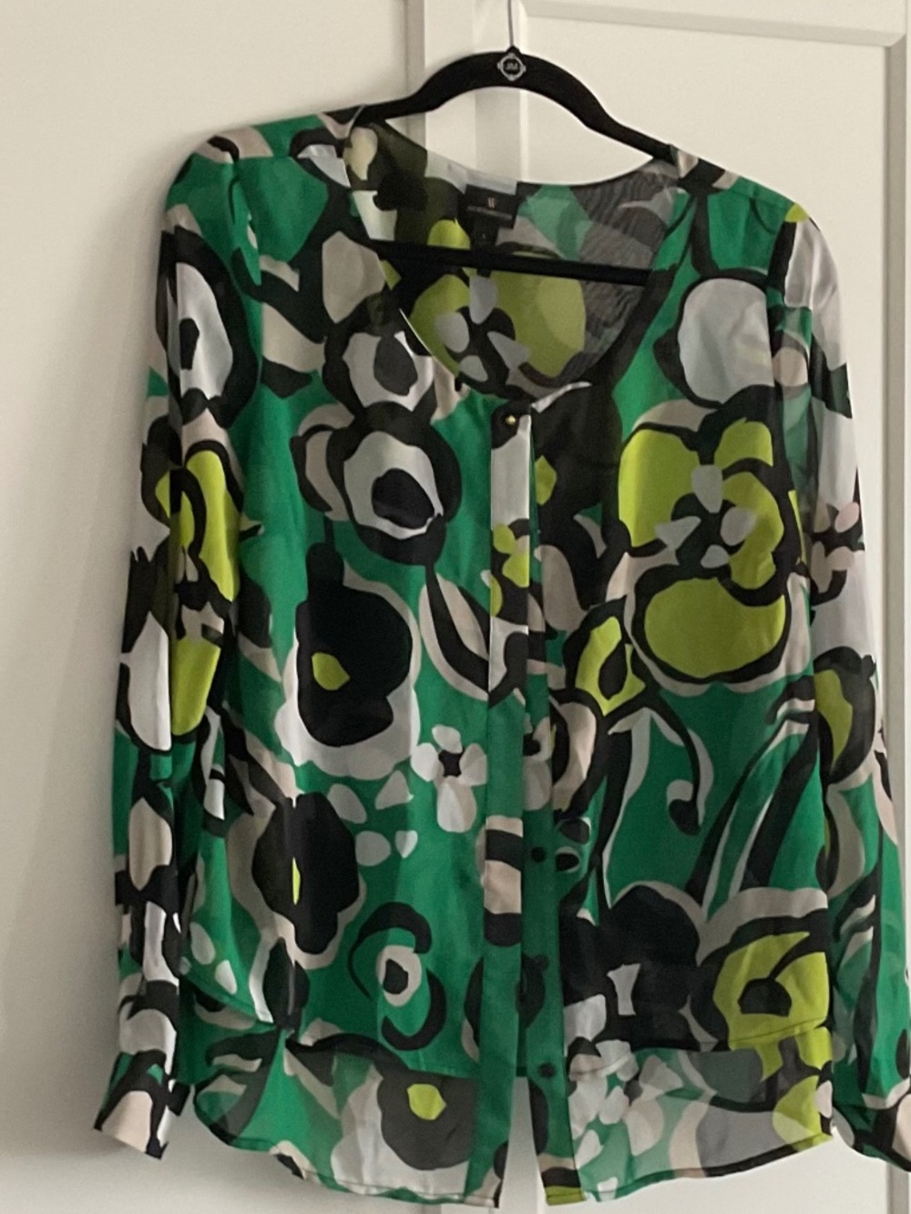 Multi green blouse